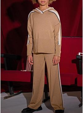 Conjunto Mayoral Tricot camelo para menina.