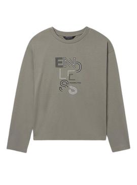 Camiseta Mayoral Endless Possibilities verde para menino