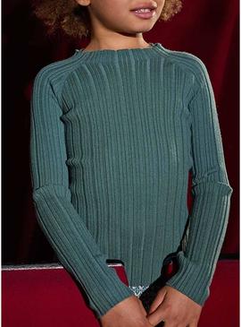 Camisola Mayoral Tricot verde para menina