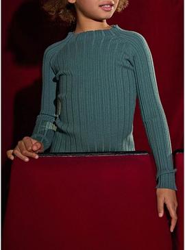 Camisola Mayoral Tricot verde para menina