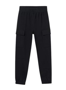 Calça cargo preta Mayoral para menina