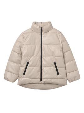 Casaco acolchoado Mayoral bege para menina