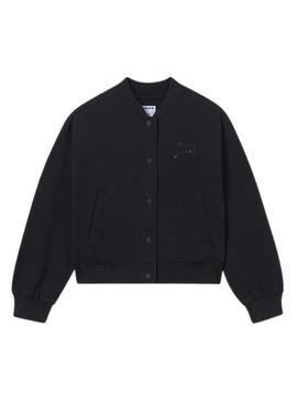 Bomber preta para menina.