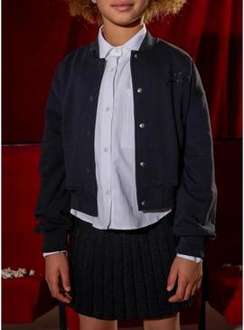 Bomber preta para menina.