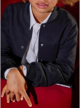 Bomber preta para menina.