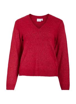Camisola Vila Vimiraz vermelha para mulher.
