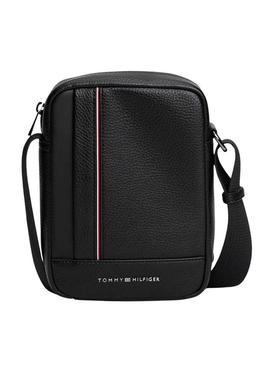Bolsa Tommy Hilfiger Central preta para homem