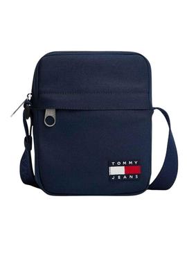 Bolsa Tommy Jeans Reporter azul marinho para homem