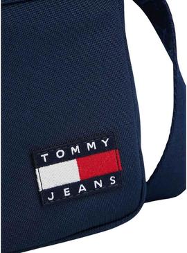 Bolsa Tommy Jeans Reporter azul marinho para homem