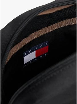 Bolsa Tommy Jeans Reporter preta para homem