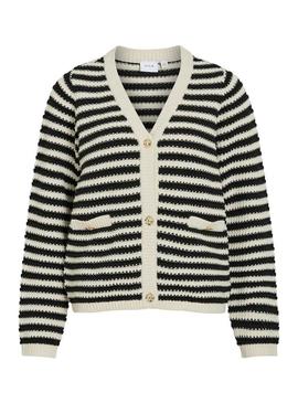 Casaco Vila Rita preto e branco para mulher.