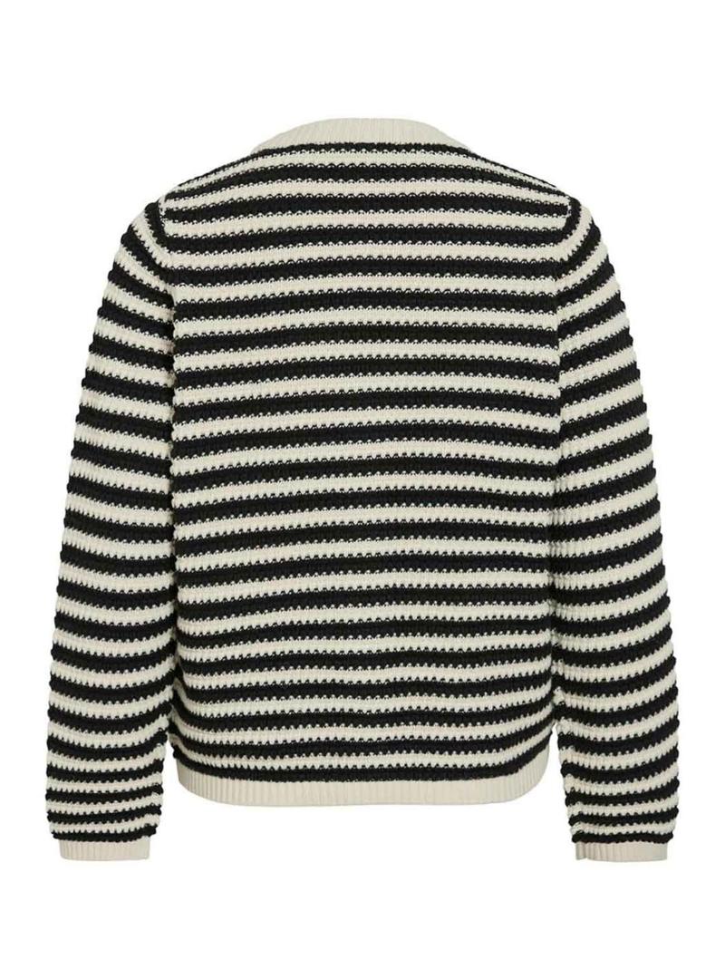 Casaco Vila Rita preto e branco para mulher.