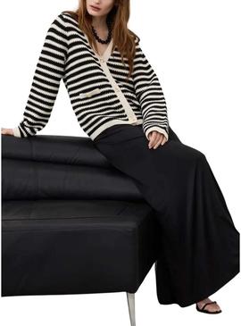 Casaco Vila Rita preto e branco para mulher.