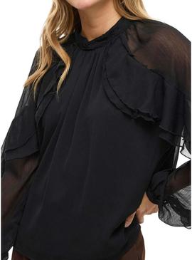 Blusa Vila Vibinna preta para mulher