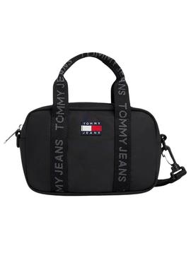 Bolsa Tommy Jeans Daily Crossover preta para mulher.