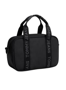 Bolsa Tommy Jeans Daily Crossover preta para mulher.