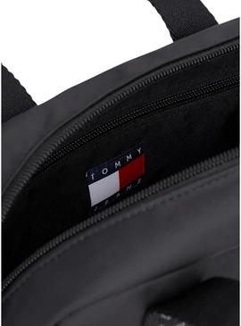 Bolsa Tommy Jeans Daily Crossover preta para mulher.