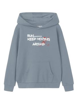 Moletom Name It Notus azul para menino