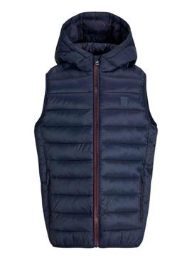 Colete Jack and Jones Bradley azul marinho para menino.