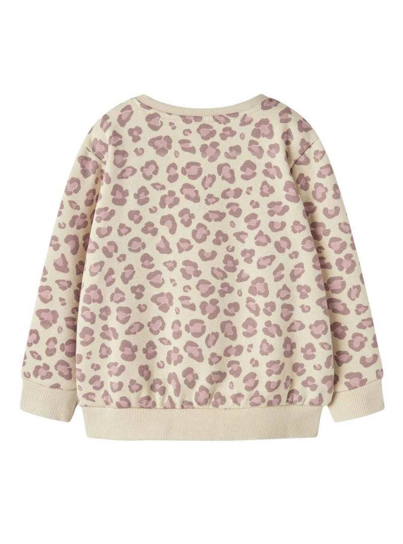 Moletom Name It Davina rosa e bege para menina