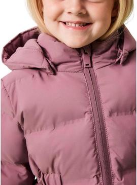 Casaco acolchoado Name It Musk rosa para menina