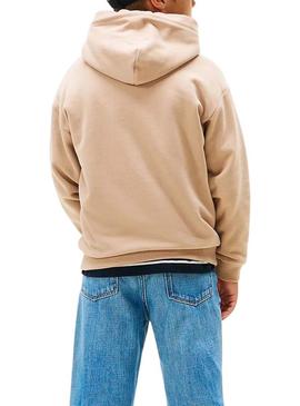 Moletom Tommy Hilfiger Mini Corp bege para menina e menino.