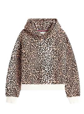 Moletom de leopardo Tommy Hilfiger para meninas.