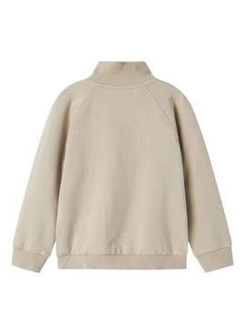 Moletom Name It Mobie bege para menino