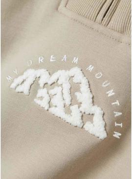 Moletom Name It Mobie bege para menino