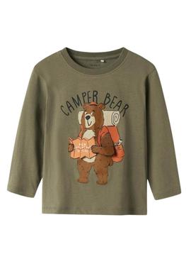 Camiseta Name It Molen verde para menino