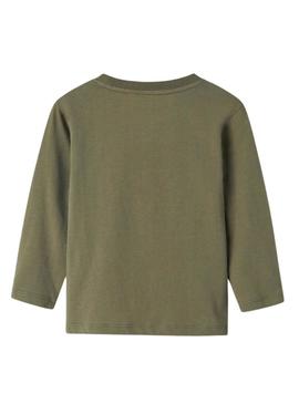 Camiseta Name It Molen verde para menino