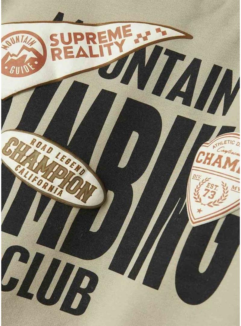 Moletom Name It Mosman bege para criança.