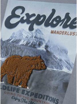 Moletom Name It Moran azul para menino