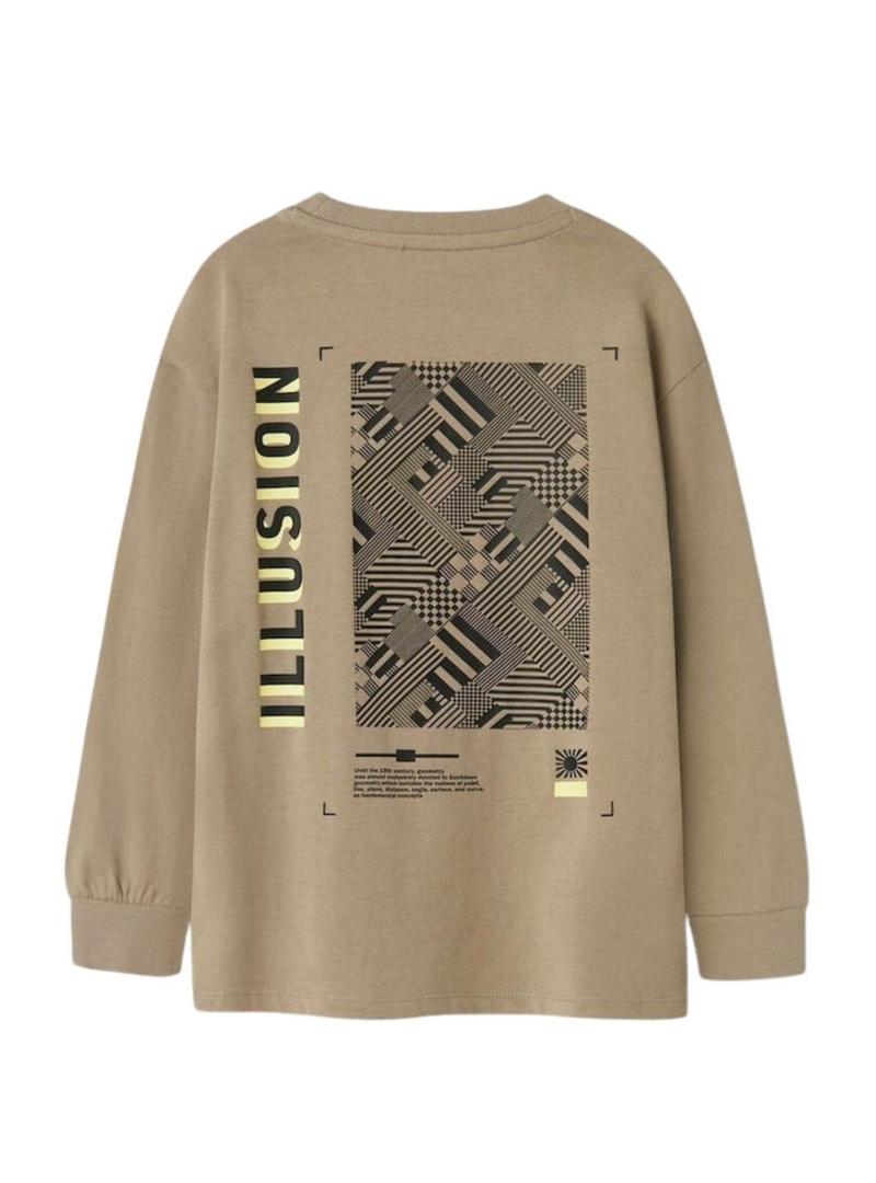 Camiseta Name It Mobay bege para menino