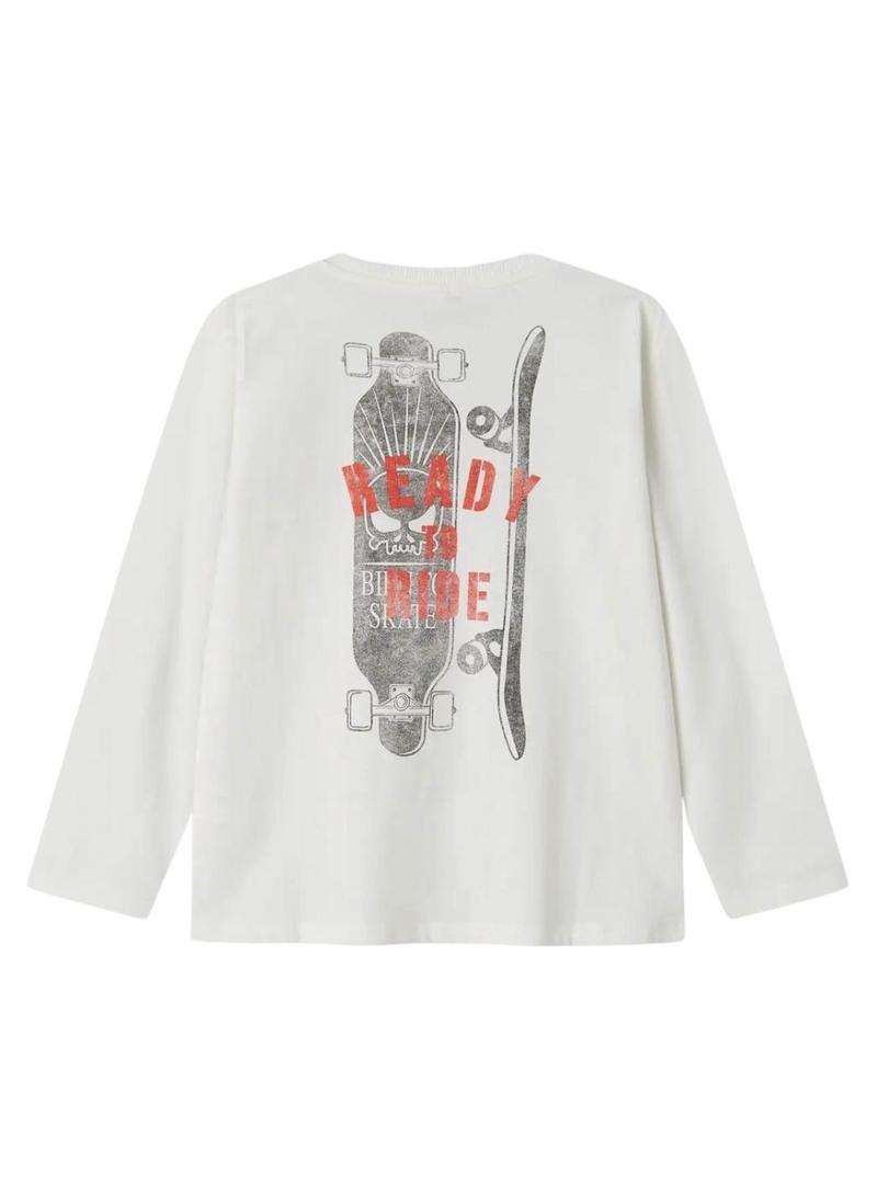 Camisola Name It Morson branca para menino.