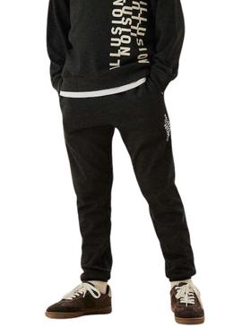 Calça Name It Molaf jogger preta para criança