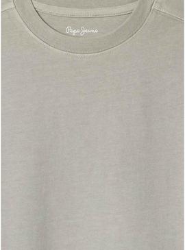 Camiseta Pepe Jeans Tommas cinza para criança.