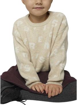 Nome Jersey It Foline bege para menina.