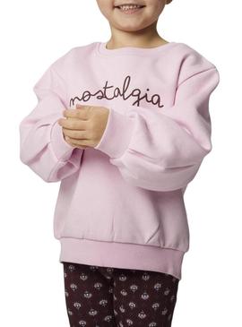 Moletom Name It Fovi rosa para menina.