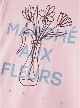 Camisola Name It Foslina rosa para menina.