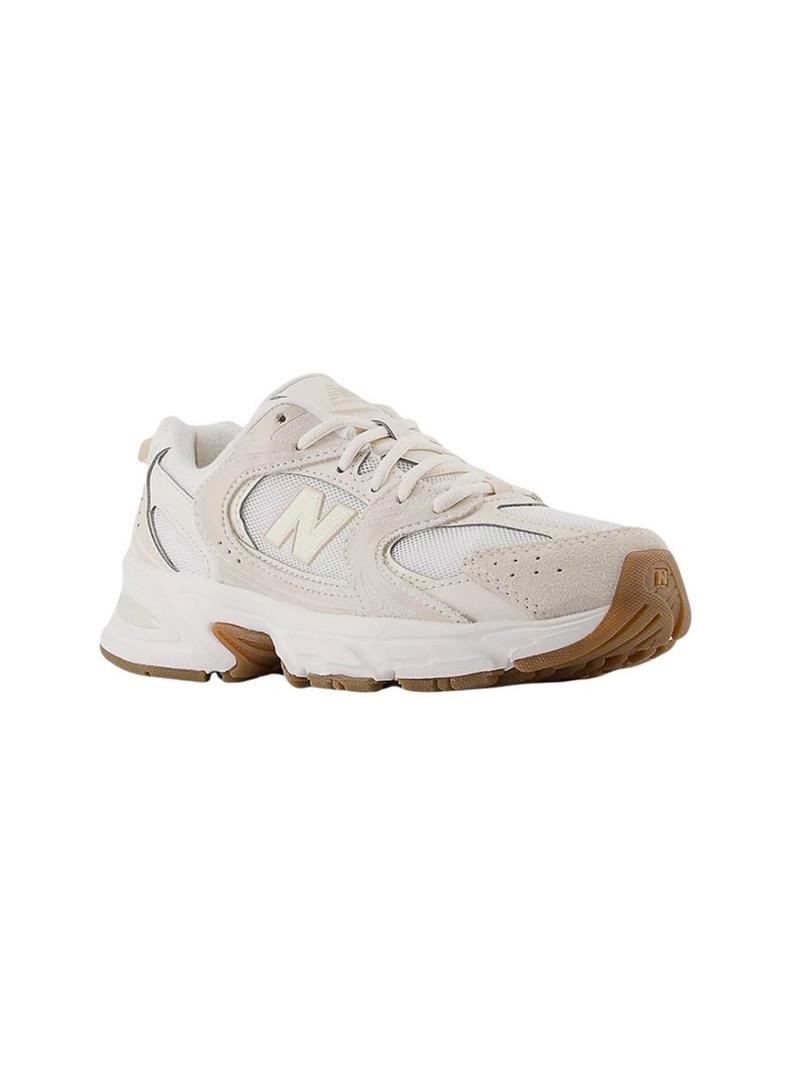 Sapatilhas New Balance MR530 bege para menina.