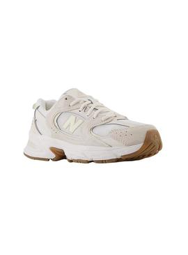 Sapatilhas New Balance MR530 bege para menina.