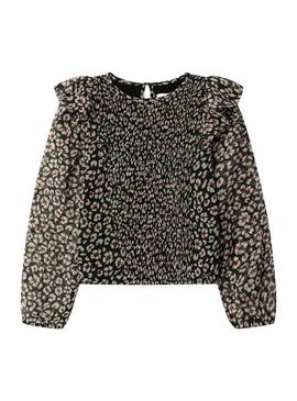Blusa Pepe Jeans Donabel animal print para menina