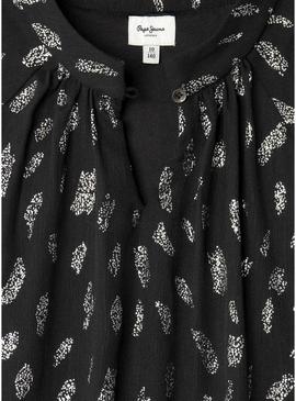 Vestido Pepe Jeans Zizy preto para menina