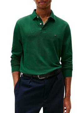 Camisa Polo Tommy Hilfiger 1985 verde para homem.