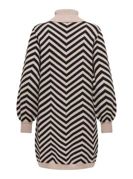 Vestido Only Julia de malha estampada para mulher.