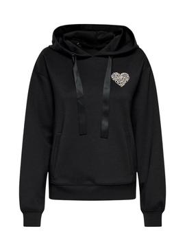 Moletom Only Alina preto para mulher