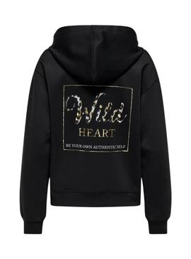 Moletom Only Alina preto para mulher