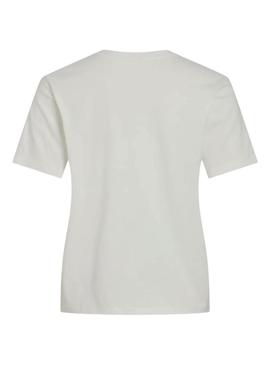 Camiseta Vila Visybil com renda branca para mulher.