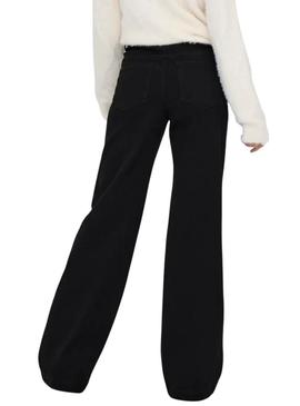 Calça jeans Only Madison Royal preta para mulher.